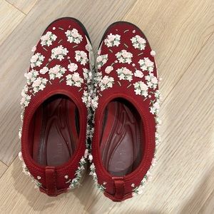 Christian Dior Fusion cranberry sneakers Sz 35 5